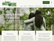 Tablet Screenshot of familyrecovery.org